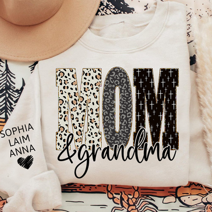 Bible Style Design, Custom Mom & Grandma Sweatshirt, Gift For Grammy And Her Grandchildren