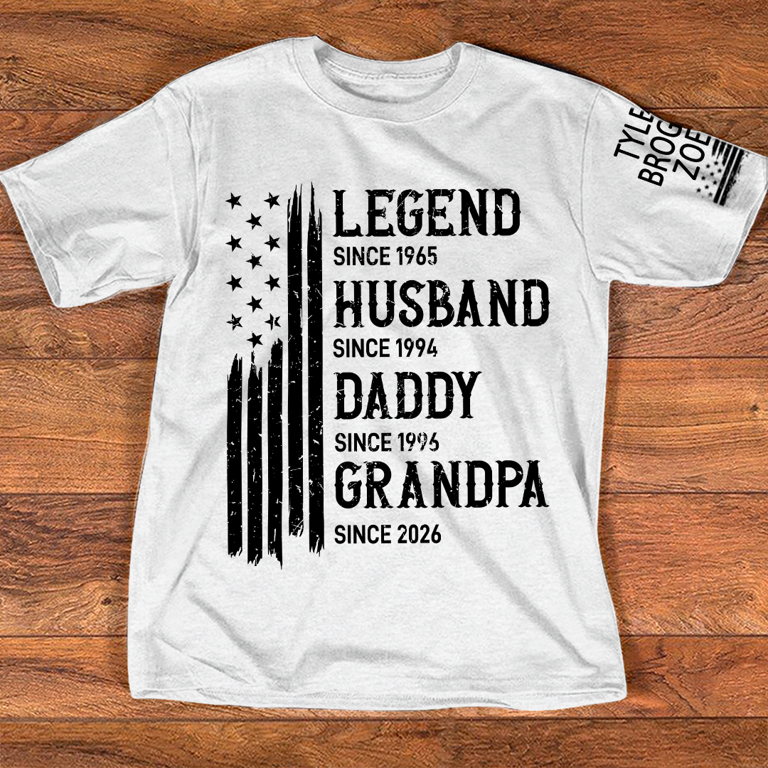 Personalized Legend Husband Dad Grandpa Custom with Custom Grankids Names