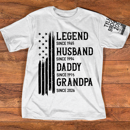 Personalized Legend Husband Dad Grandpa Custom with Custom Grankids Names