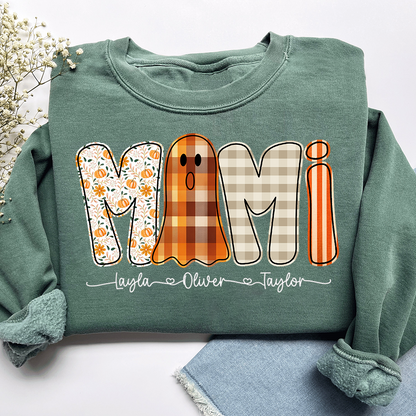 Personalized Naughty Halloween Mimi Ghost, For Gift for Grandma And Kids