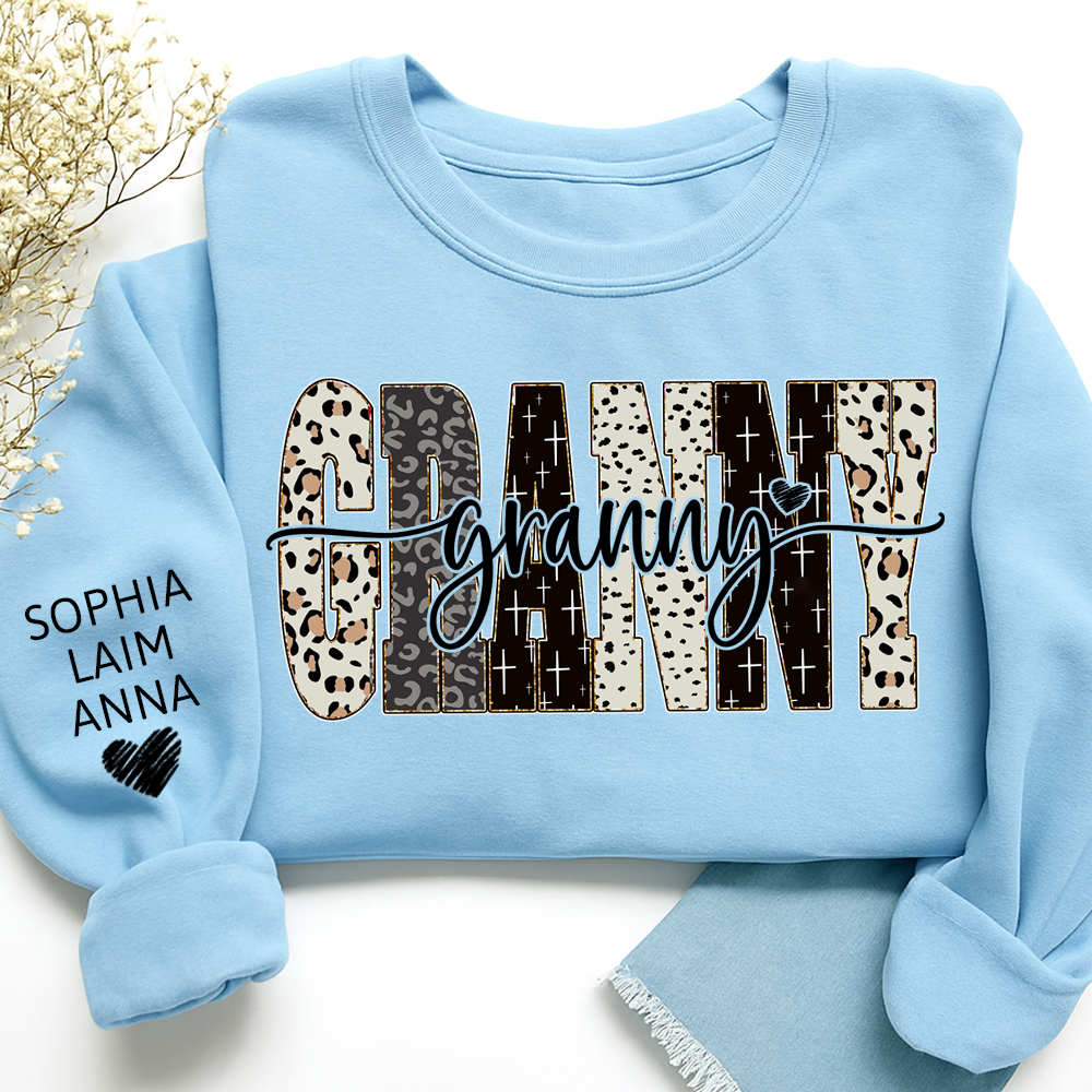 Custom Bible Style Granny Sweatshirt – Personalized Gift for Mom, Mama, or Grandma with Grandkids’ Names