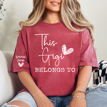 This Gigi Belongs To Shirt – Personalized Gigi T-Shirt with Custom Kids Names Gift