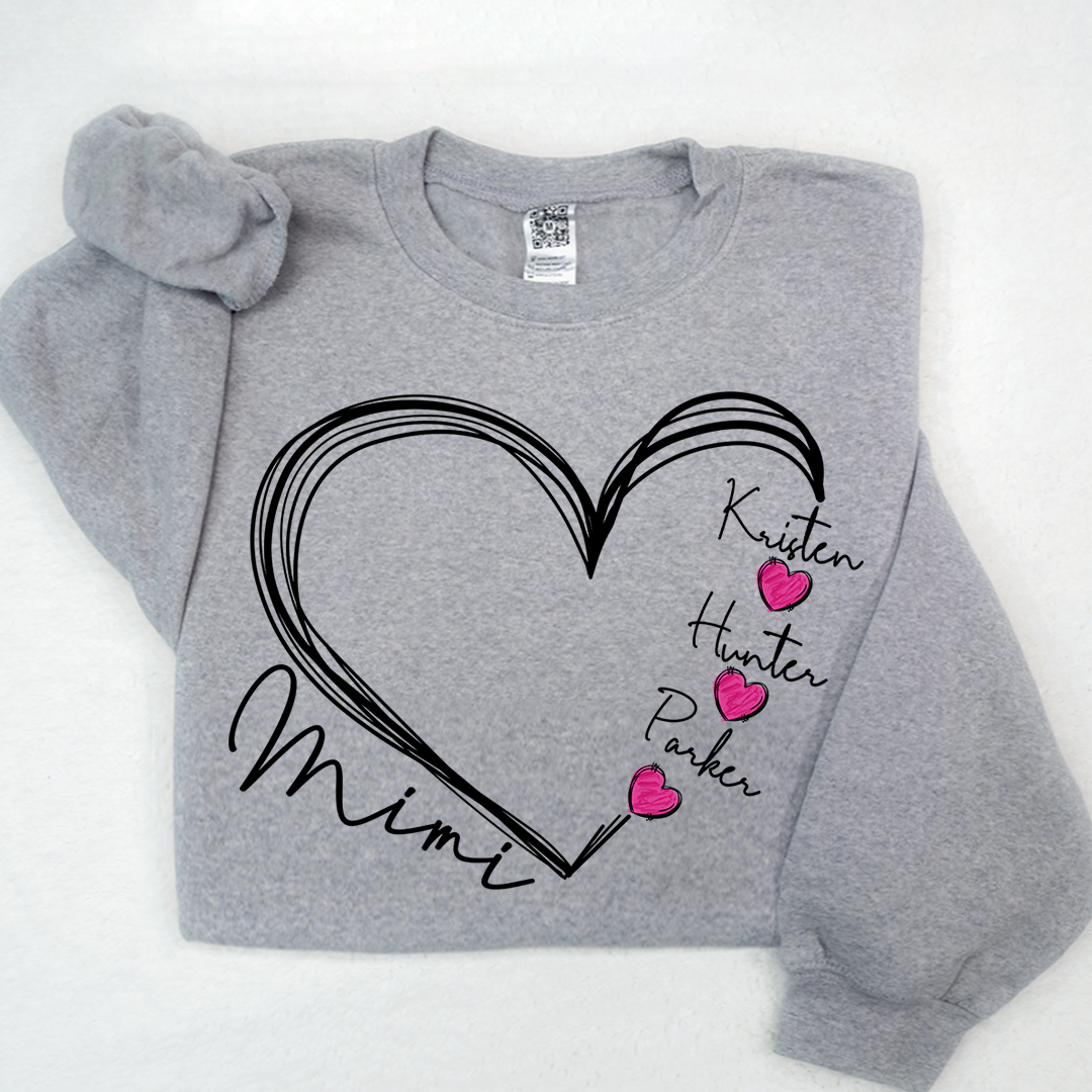 Custom Heart Mimi And Kids Valentine's Day LTP01