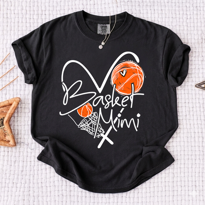 Comfort Basketball Mimi Shirt Personalized with Grandkids Names, For Gift Grandma