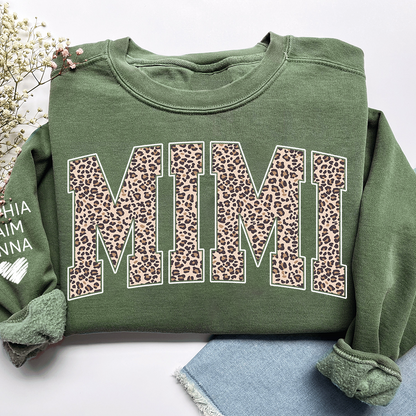 Leopard Style Design, Custom Mimi Gifts for Grandma and Kids