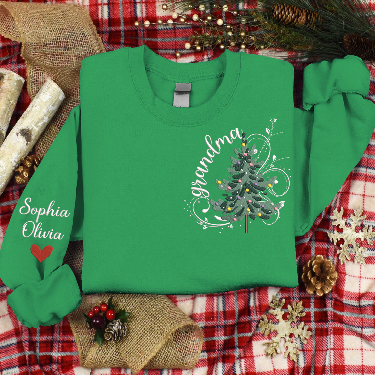 Christmas Gnome Embroidery For Gift Grandma And Kids