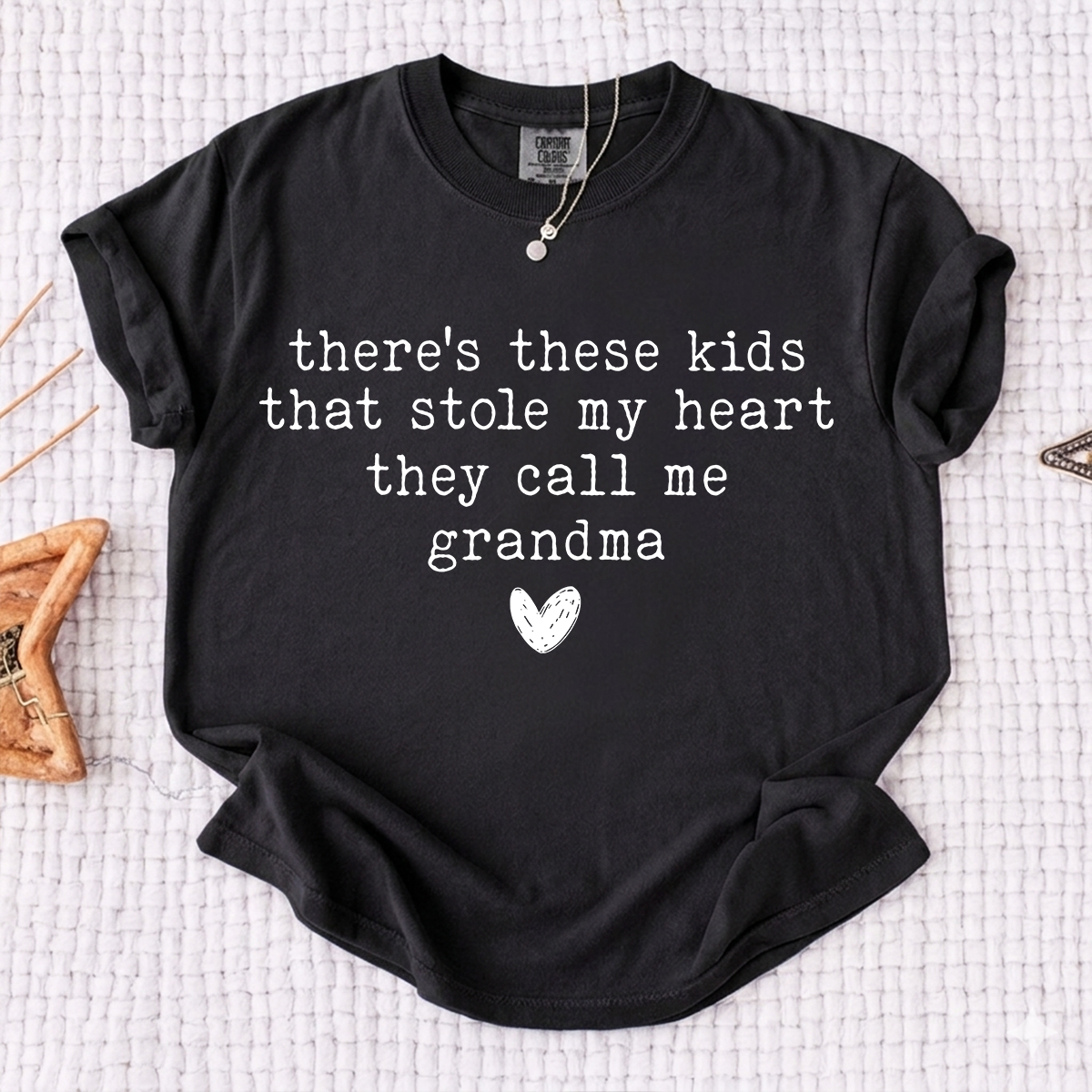 Comfort Colors® Grandma Shirt Personalized Gift For Grandma, There's these kids That Stole My Heart They Call Me Grandma