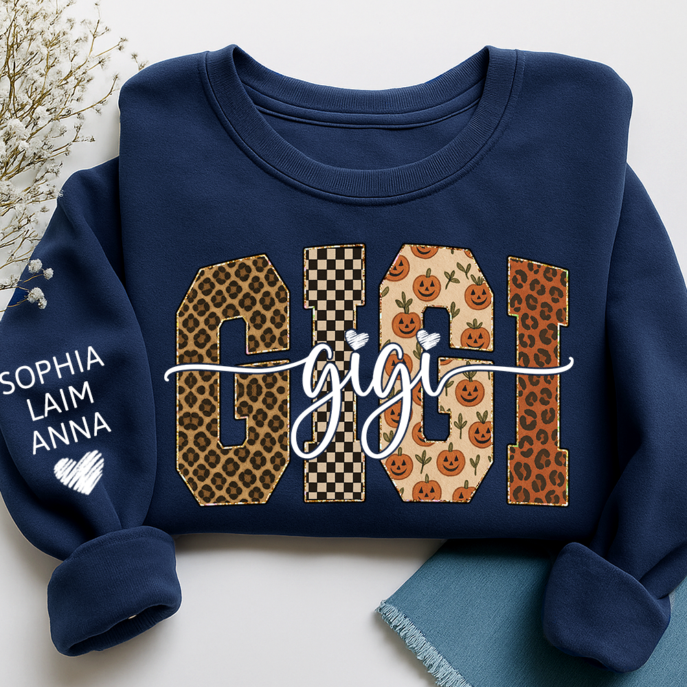 Bible Pumpkin Leopard Gigi Gifts, Custom Gifts for Gigi And Kids