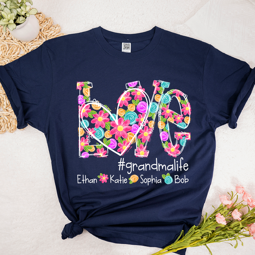 Love Artistic Colorful Gift For Grandma And Kids LTP01
