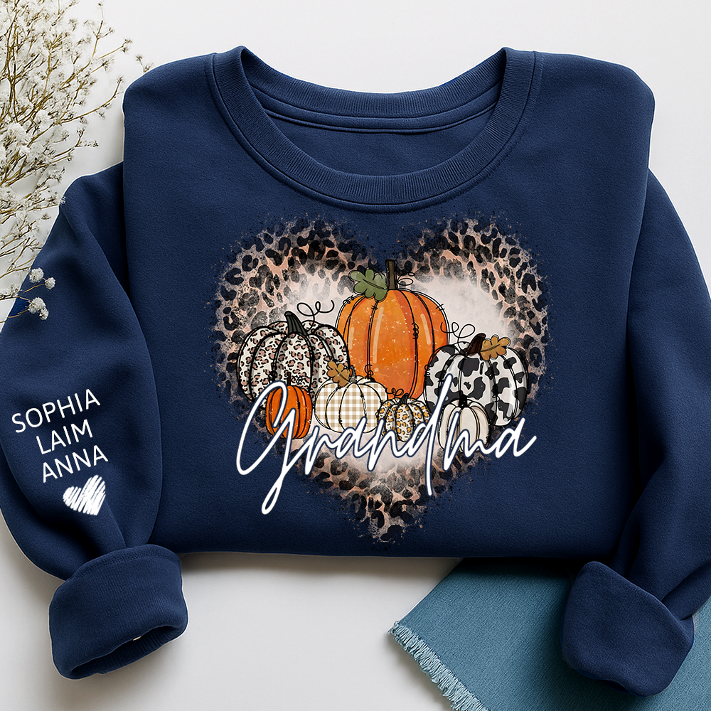 Mimi Leopard Print Autumn Sweatshirt, Gift for Grandma and Kids