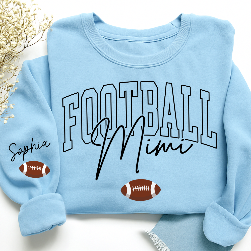 Personalized Mimi Baseball Sweatshirt, Custom Gifts for Grandma and Grandchild