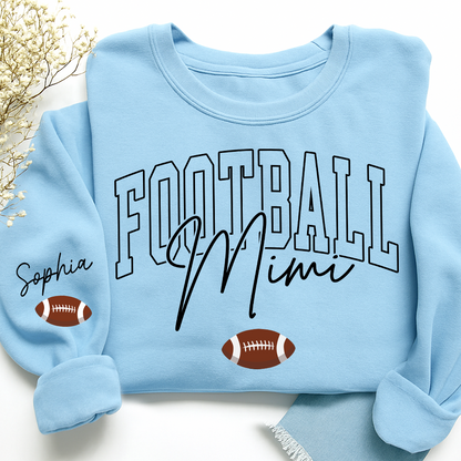 Personalized Mimi Baseball Sweatshirt, Custom Gifts for Grandma and Grandchild