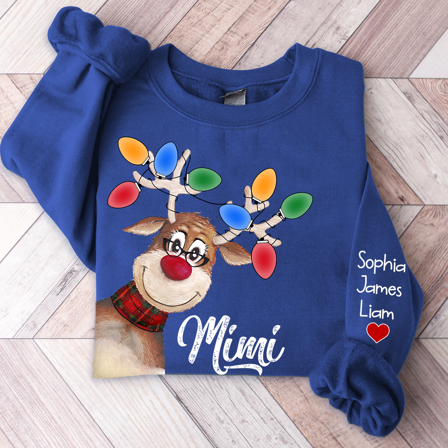 Personalized Mimi Reindeer Christmas, Custom Mimi And Kids, Grandma Gift TH Sweatshirt