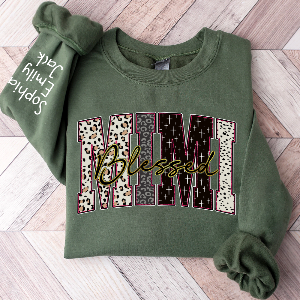 Leopard Bible Bundle, For Gift Grandma, Custom Grandma Name And Kids