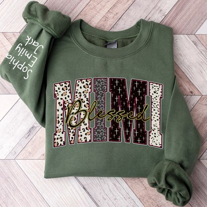 Leopard Bible Bundle, For Gift Grandma, Custom Grandma Name And Kids