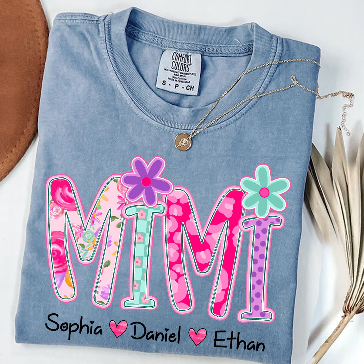 Comfort Colors® Personalized Mimi Flower Art 2026 Shirt