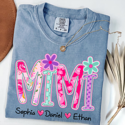 Comfort Colors® Personalized Mimi Flower Art 2026 Shirt