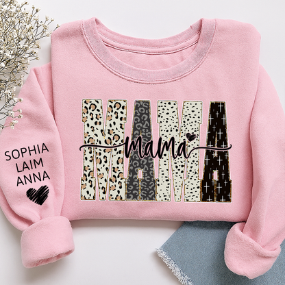 Custom Bible Style Mama Sweatshirt – Personalized Gift for Mom, Mama, or Grandma with Grandkids’ Names