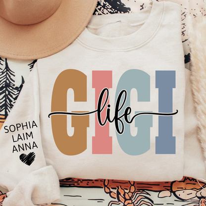 Custom Grandma Sweatshirt, Gift For Gigi And Her Grandchildren