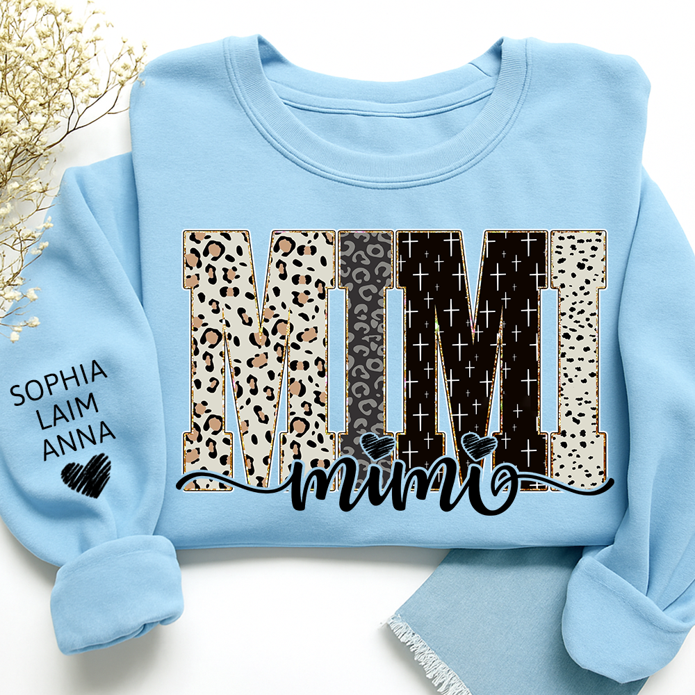 Custom Mimi Sweatshirt Bible Style Design, Gifts for Gigi and Kids, Meaningful Gifts for Loved Ones