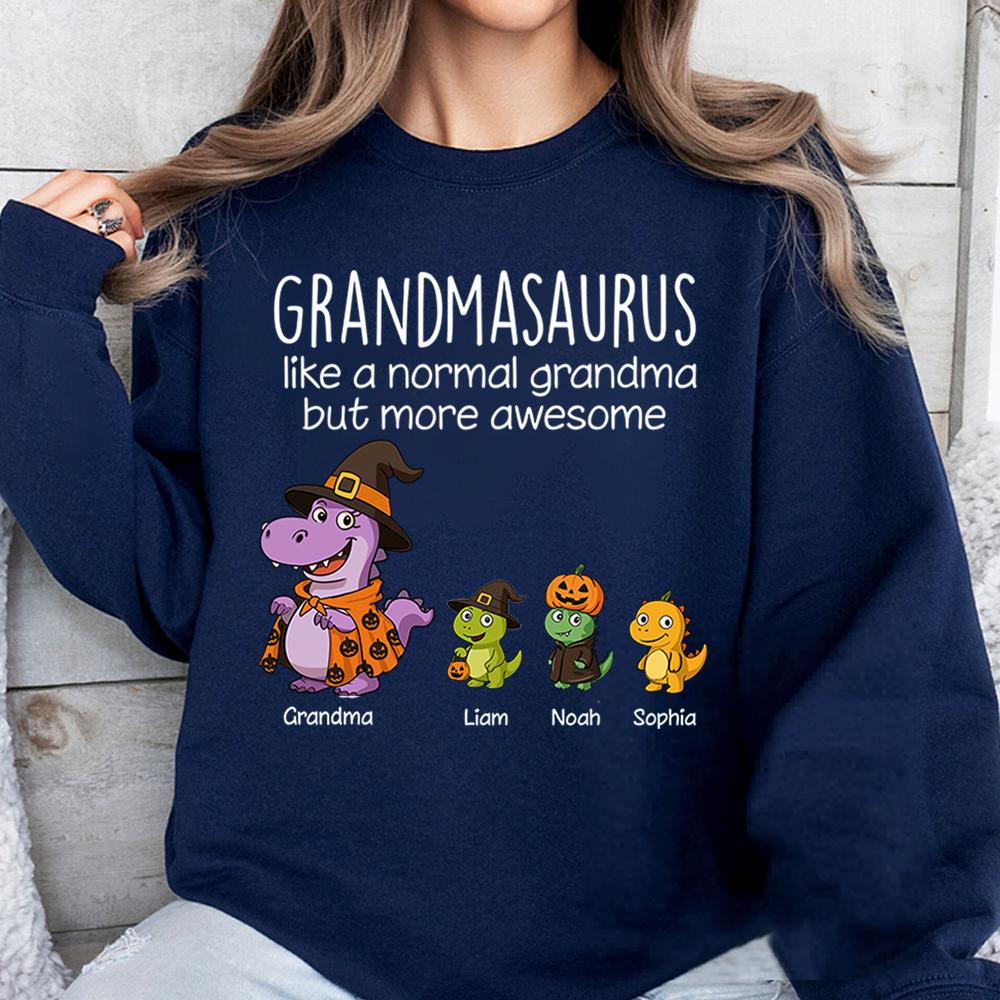 Saurus Pumkin Halloween Custom Nick Name, Gifts For Grandma And Kids