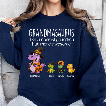 Saurus Pumkin Halloween Custom Nick Name, Gifts For Grandma And Kids