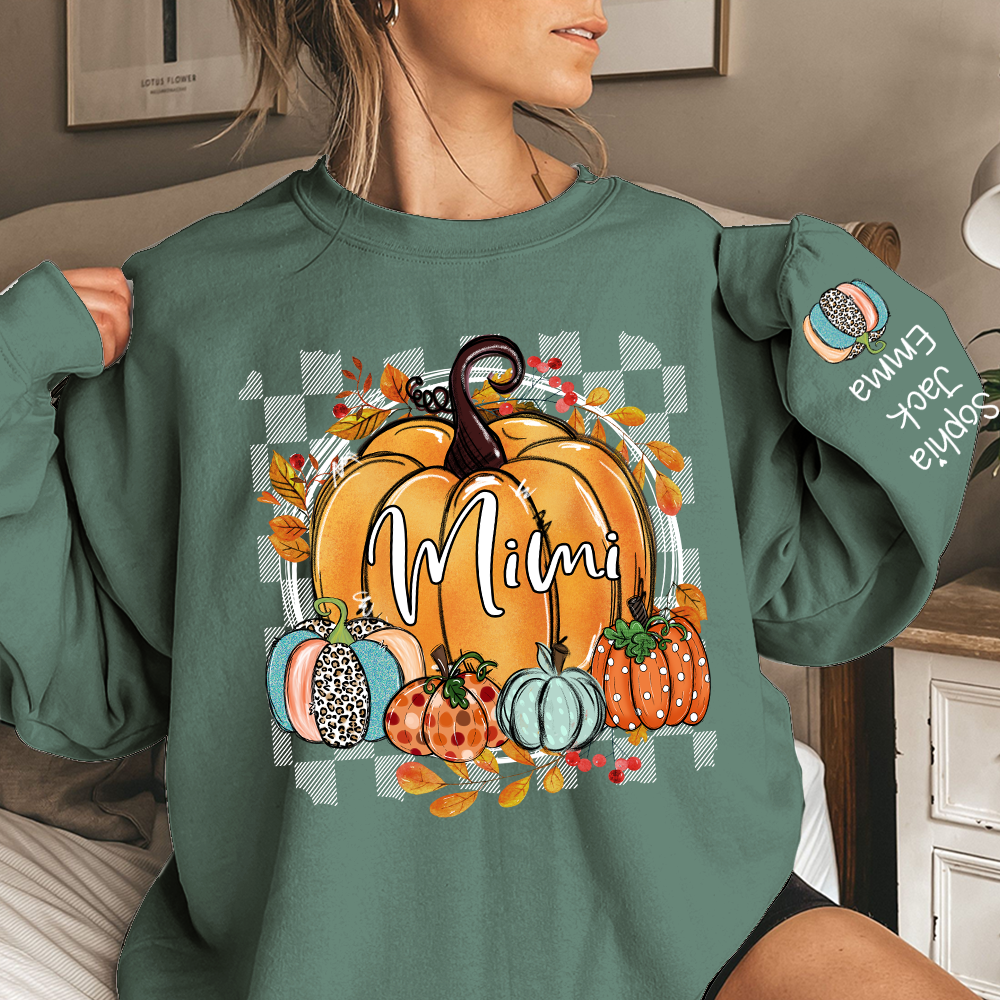 Custom Fall Pumpkin Nicknames for Mimi and Kids