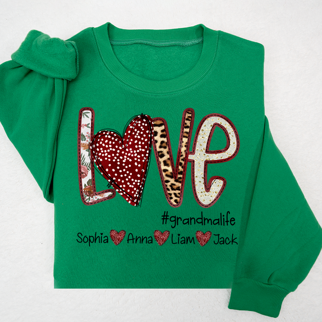 Love Heart Grandma Life And Kids LTP01