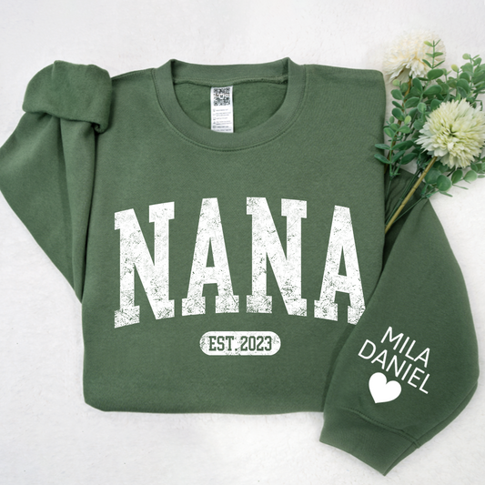 Personalize Nana, Mimi, Grandma And Kids CTH01 Sweatshirt