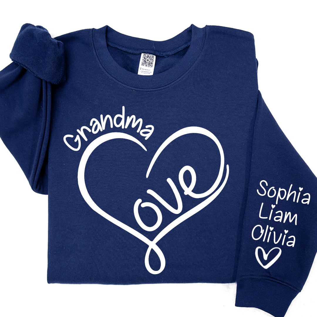 Valentine Love Heart Grandma And Kids LTP01