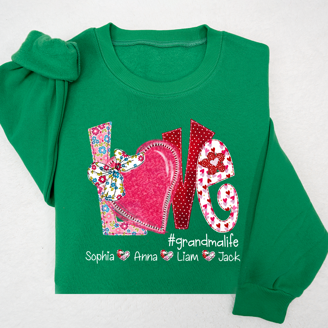 Love Custom Grandma Life And Kids Valentine's Day  LTP01