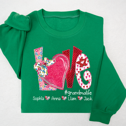 Love Custom Grandma Life And Kids Valentine's Day  LTP01