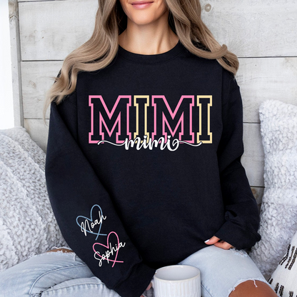 Custom Nickname Sweatshirt For Grandma And Kids, Gift Family