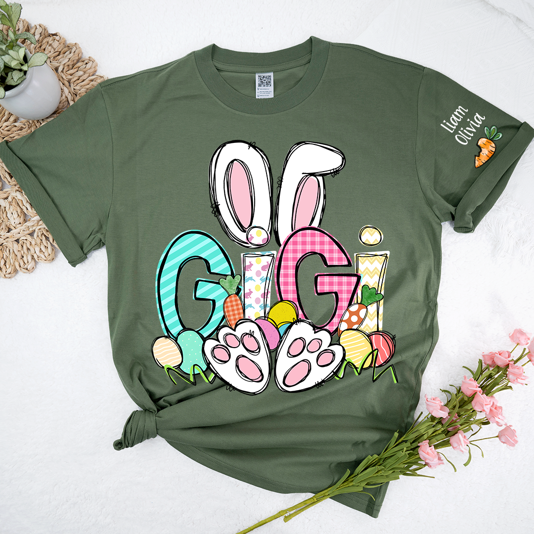 Easter Bunny Carrot Gigi And Kids LTP01 TShirt