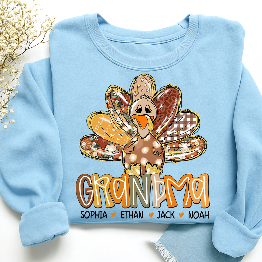 Thanksgiving Girly Fall For Gift Grandma And Kids