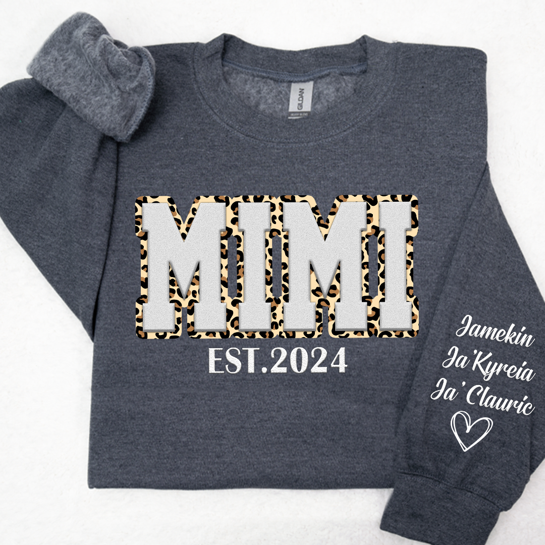 Custom Mimi And Kids Puff Print Design LTP01