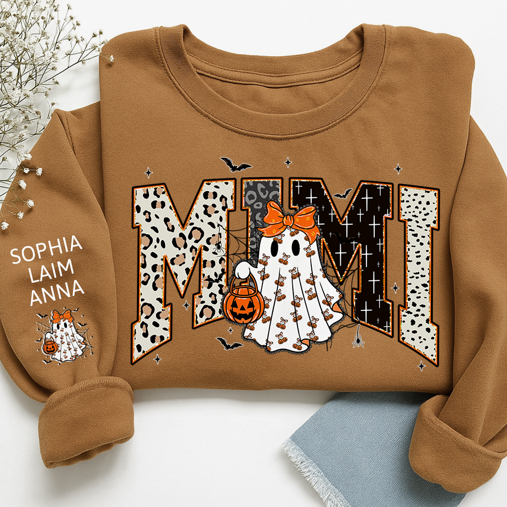 Bible Style Design, Custom Halloween Gift For Mimi And Her Grandchildren