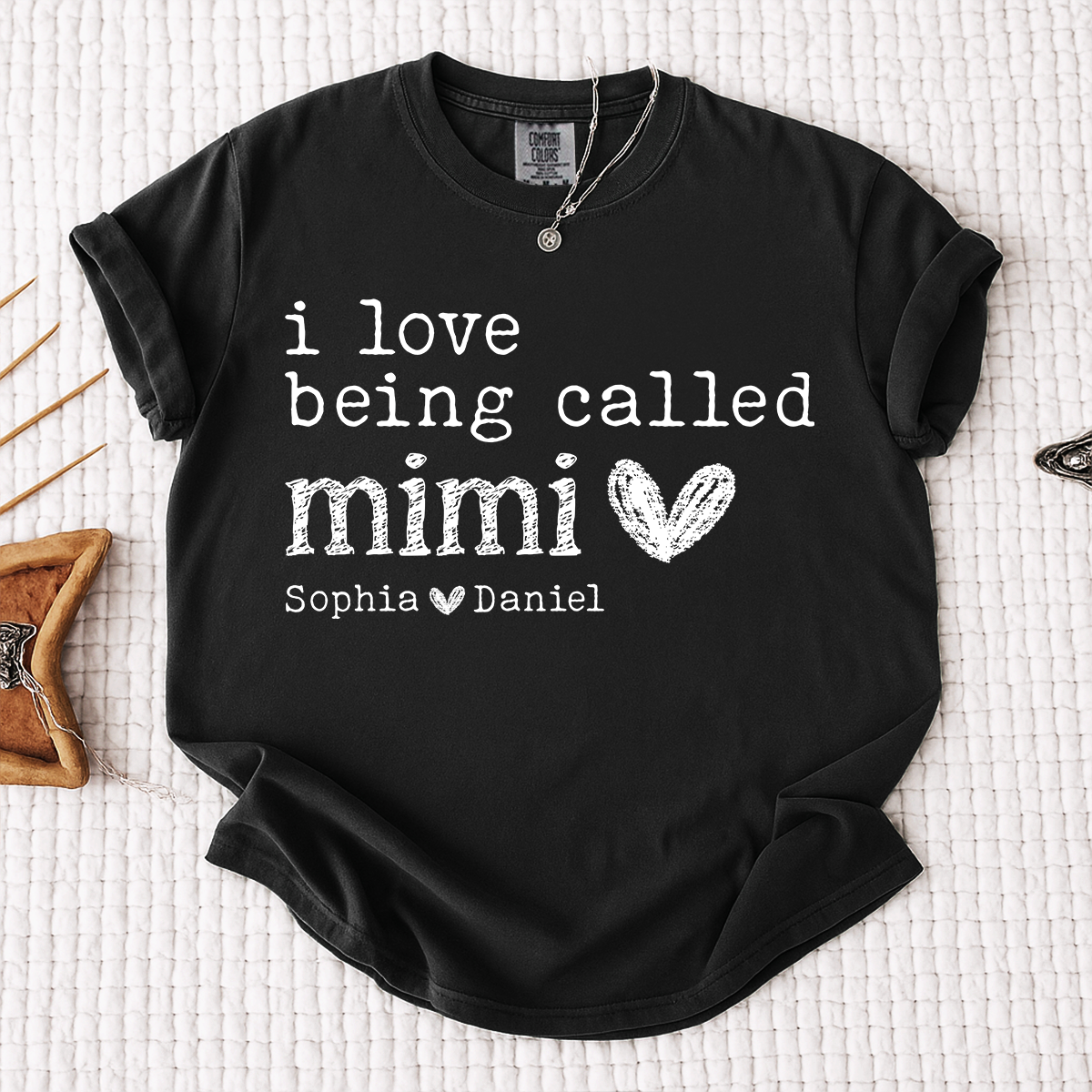 Comfort Colors Personalized Mimi Shirt, I Love Being Called Mimi  T Shirt with Kids Names, Custom Grandma Gift, Ideal for Mother's Day, Birthday