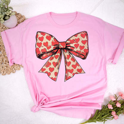 Valentine's day Heart Coquette Bow T-Shirt