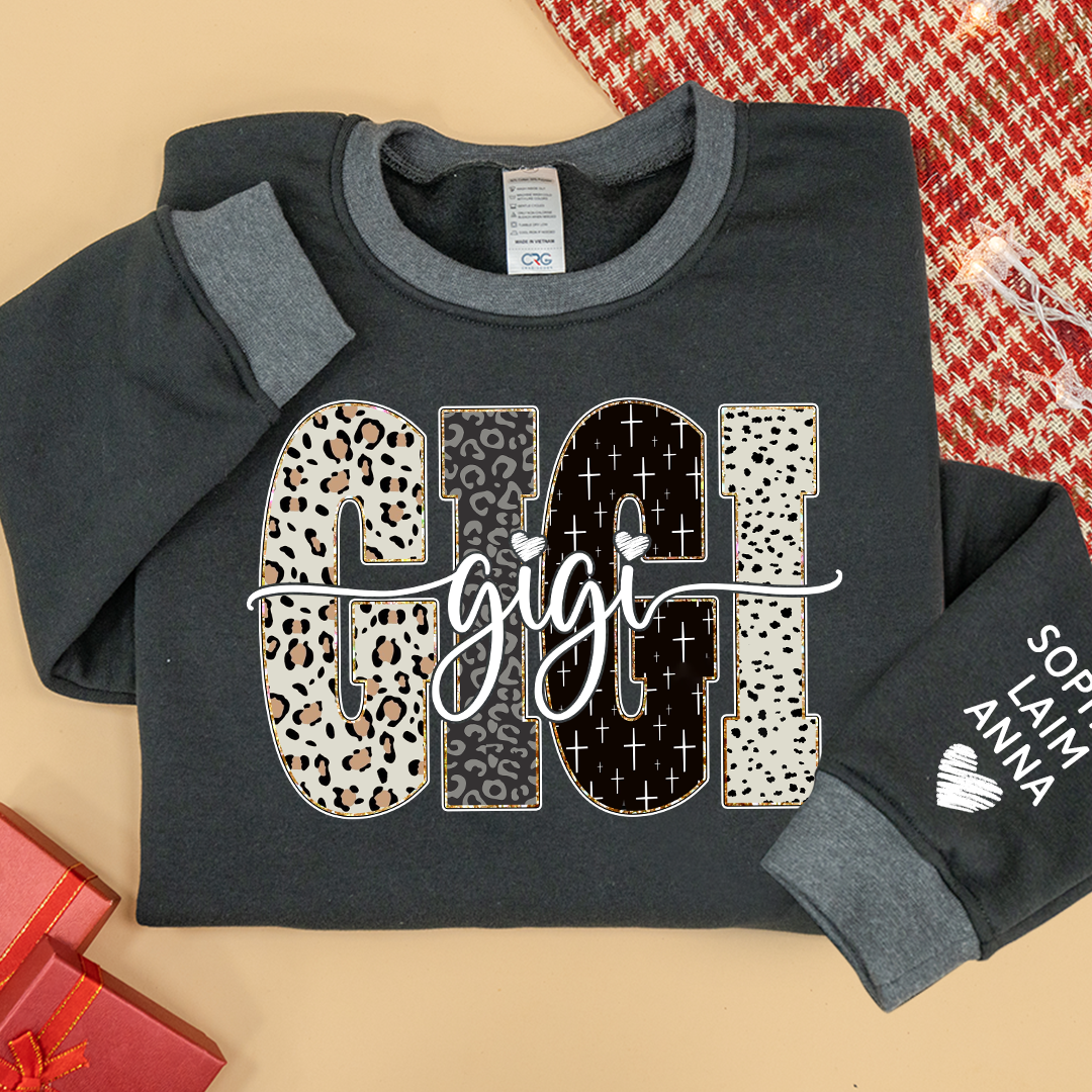 Bible Style Design, Sweatshirt MIX  Custom Gift For Gigi And Her Grandchildren