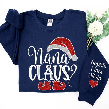 Sparkling Christmas Custom Nana Claus And Kids LTP01