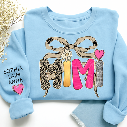 Floral Fall Style Design, Custom Mimi Gifts for Grandma and Kids