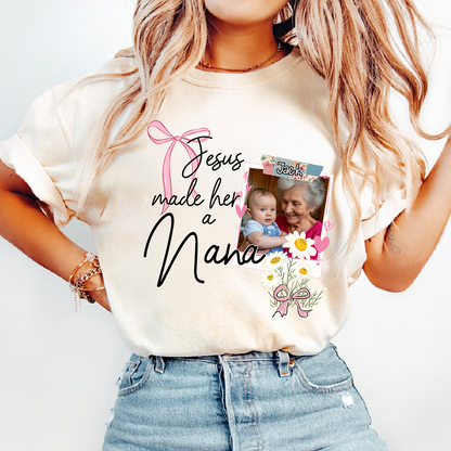 Custom Mother's Day Design With Jesus, Grandma Sowing Seeds Of Love As A Gift For Nana And The Children
