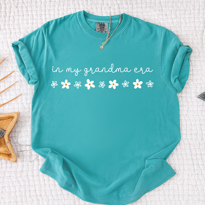 Comfort Colors® In My Grandma Era Shirt, Cute Daisy Graphic Tee for Grandma