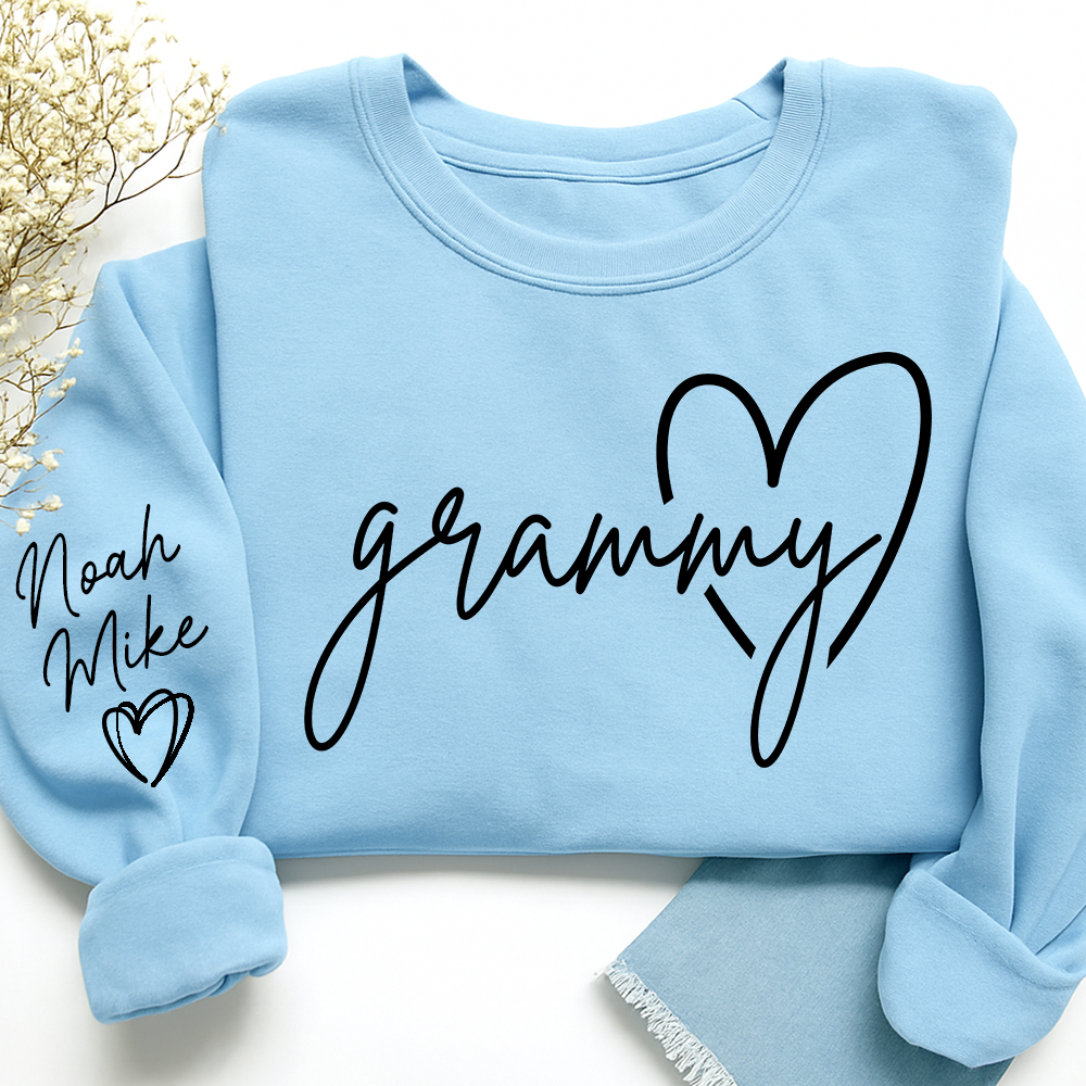 Personalized Grammy Sweatshirt, Custom Grandkids Names, Grandma Gift