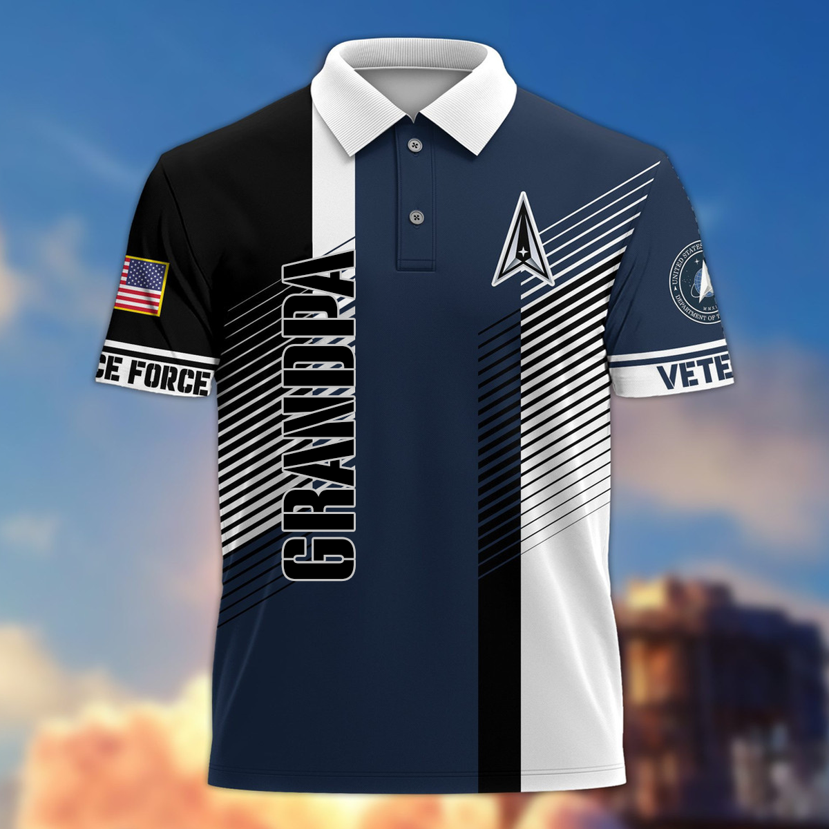 Premium US Veterans Polo Shirt, Gifts On Father's Day 3D Polo Shirt