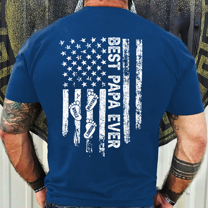 Best Dad Ever Flag Shirt | Personalized Father's Day Gift for Him