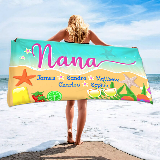 Beach Towels for Grandma, Gifts For Nana And Kids, Bath Towels For Summer