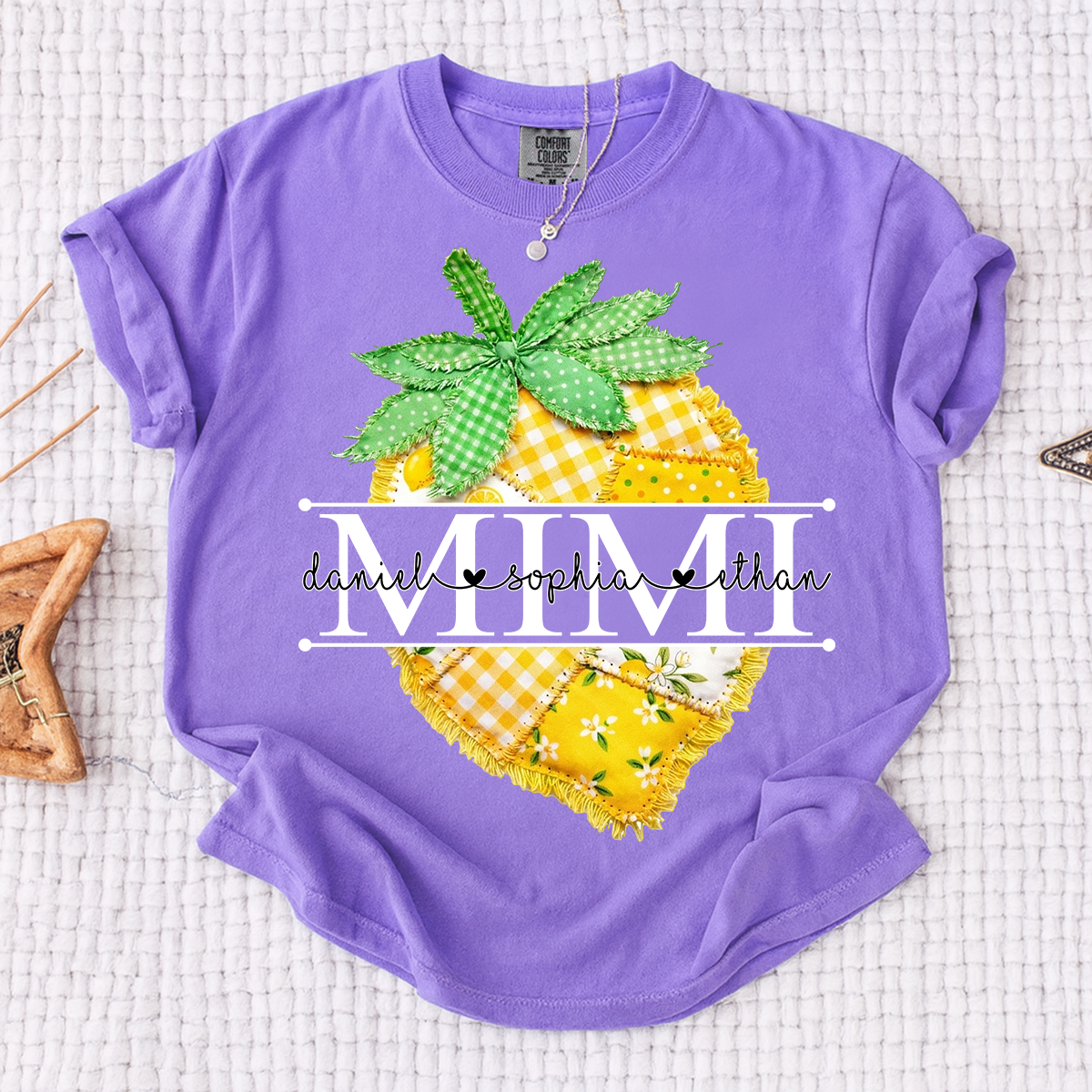 Comfort Colors® Personalized Mimi Lemon Shirt, Sweet Summer Fruit Grandma Gift