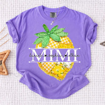 Comfort Colors® Personalized Mimi Lemon Shirt, Sweet Summer Fruit Grandma Gift